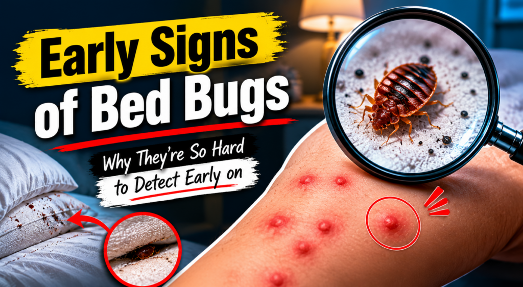 early signs of bed bugs