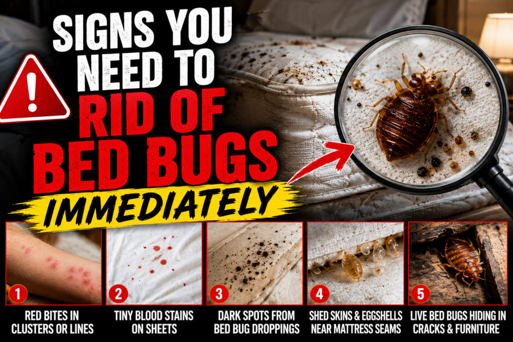 Signs You Need to Rid of Bed Bugs Immediately