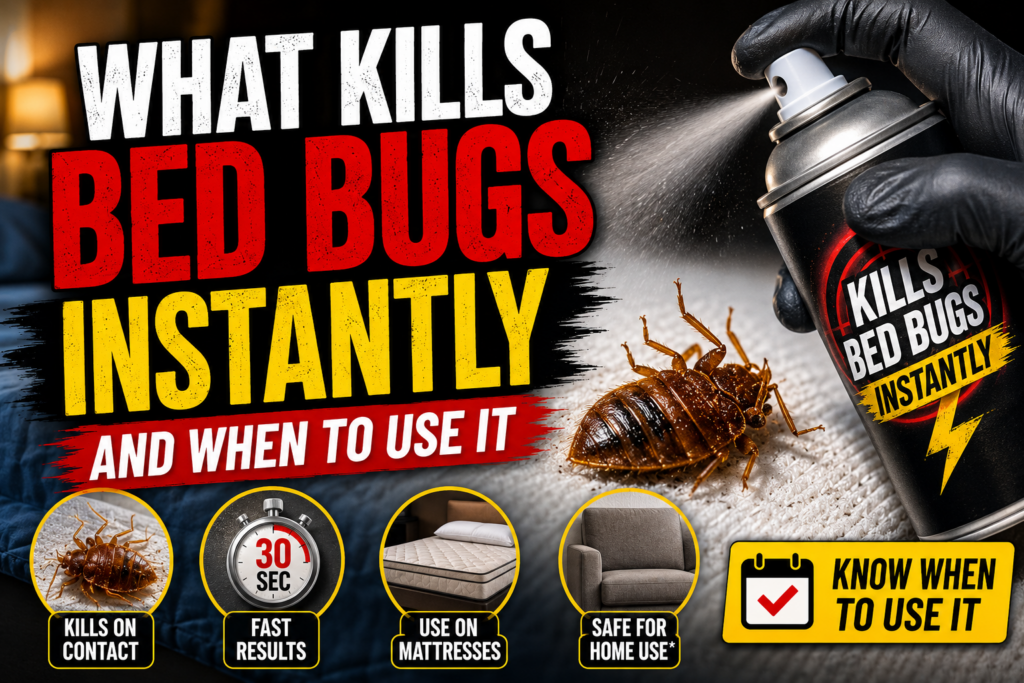 What Kills Bed Bugs Instantly and When to Use It