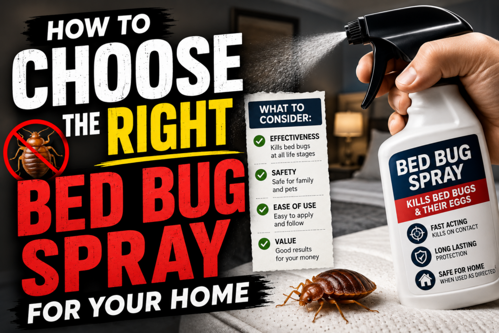 How to Choose the Right Bed Bug Spray for Your Home